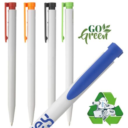 post consumer recycled pen blauwschrijvend