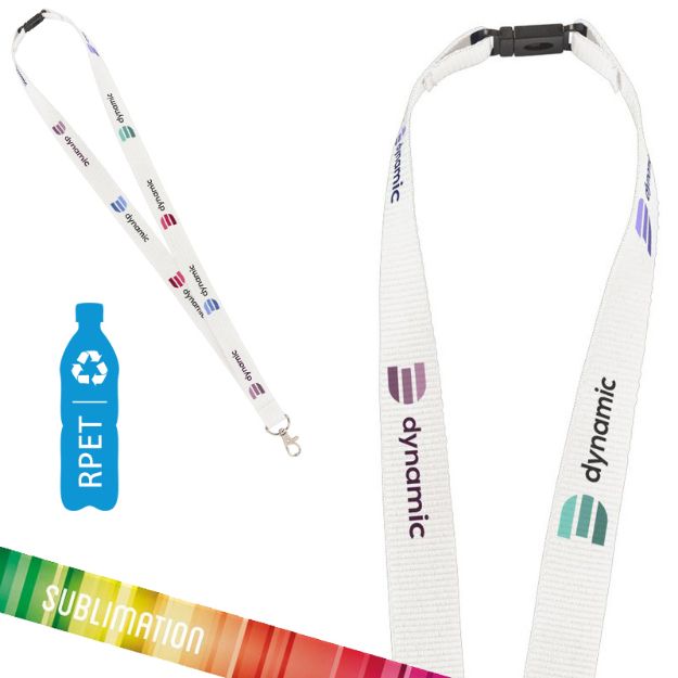 lanyard full colour safety rpet 2 cm custom made