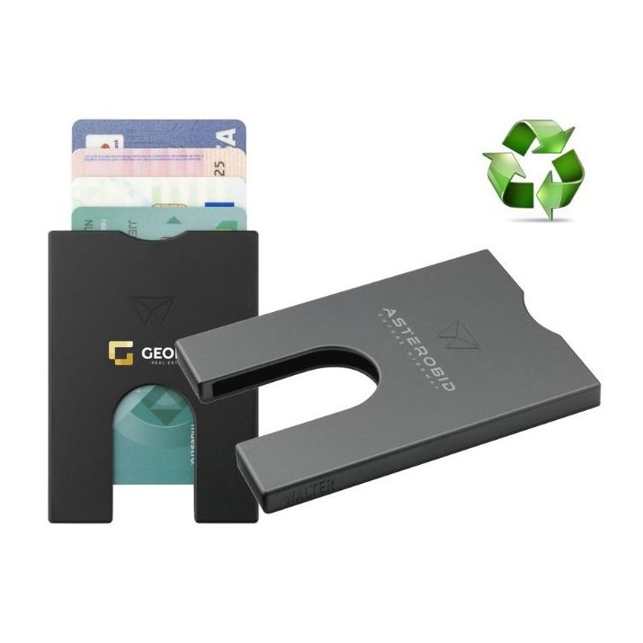 walter wallet recycled aluminium kaarthouder