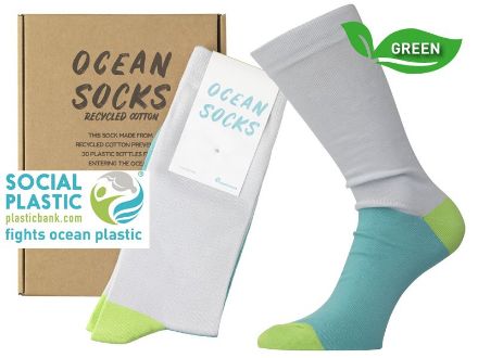 sokken van gerecycleerd katoen