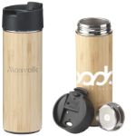 sakura 360 ml bamboe thermosfles/thermosbeker