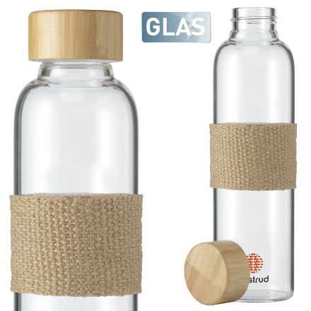 senga glass bamboe 500 ml drinkfles