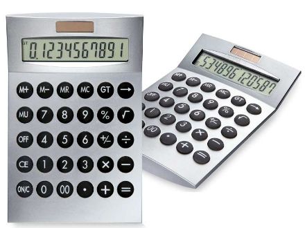 calculator artball met 12-cijferig display