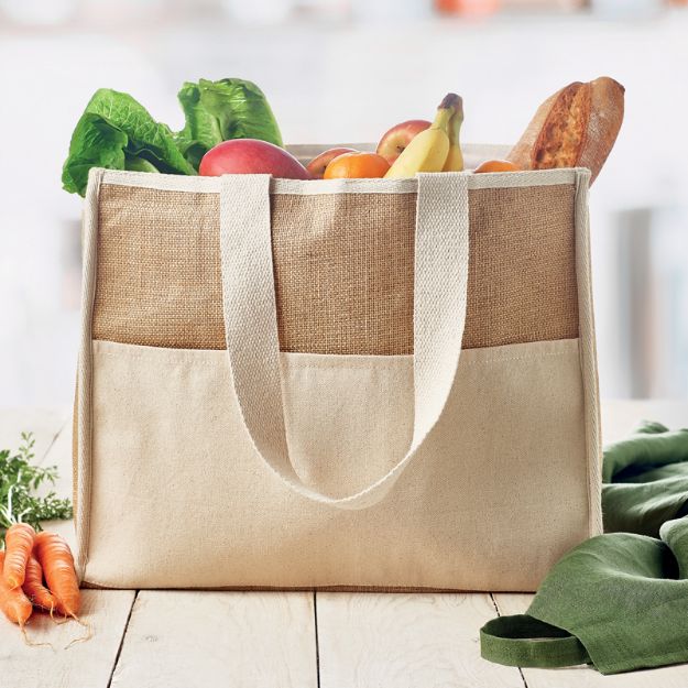 koeltas van canvas en jute campo