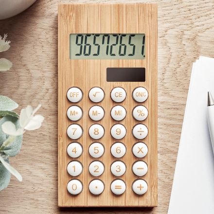 8-cijferige bamboe calculator calbum