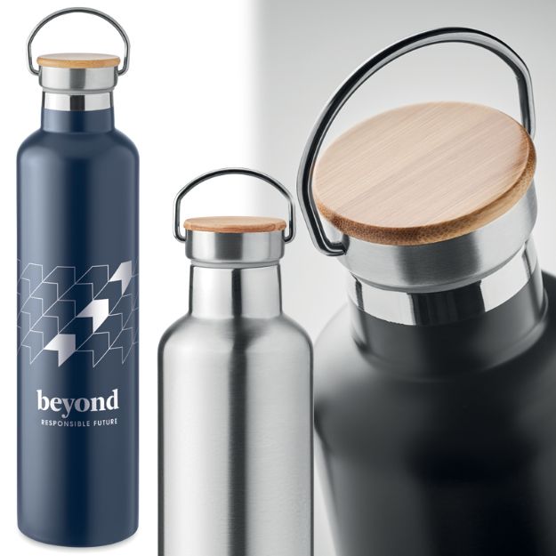 dubbelwandige rvs drinkfles helsinki 1 liter