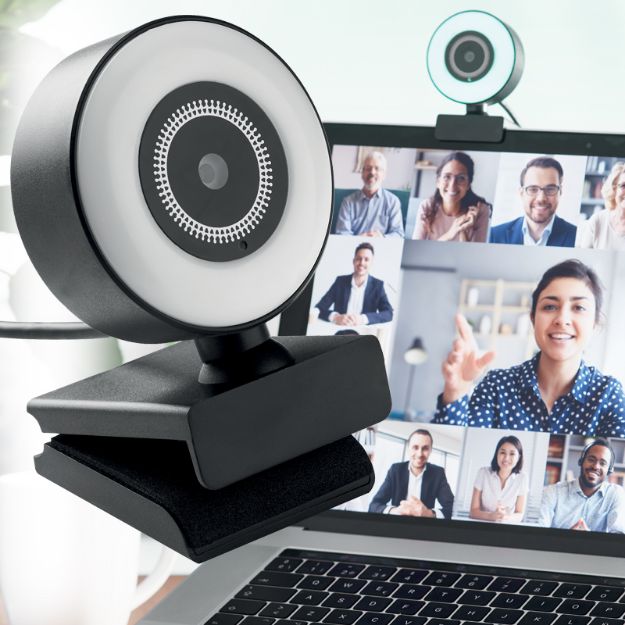 1080p hd webcam met ringlicht