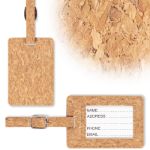 bagagelabel van kurk coco