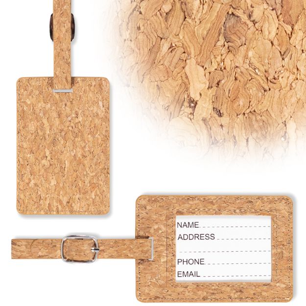 bagagelabel van kurk coco