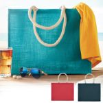 jute tas met katoenen hengsels