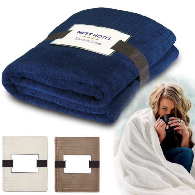 fleece deken fleo met lint