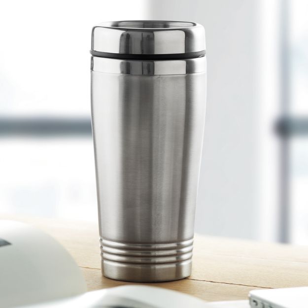 roestvrijstalen, dubbelwandige reisbeker 400 ml