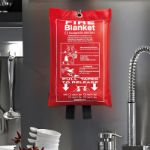 blusdeken van glasvezel.