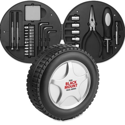 25-delige gereedschapset in doosje i.v.v. autoband