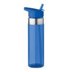 drinkfles van tritan en inklapbaar mondstuk 650 ml - blauw