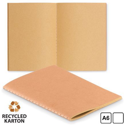 a6 schrift met karton omslag, recycled papier