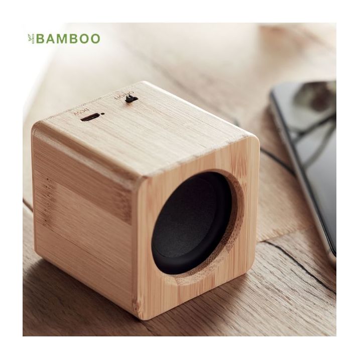 draadloze bamboe speaker bluetooth audio