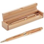 bamboe balpen in etna blauwschrijvend