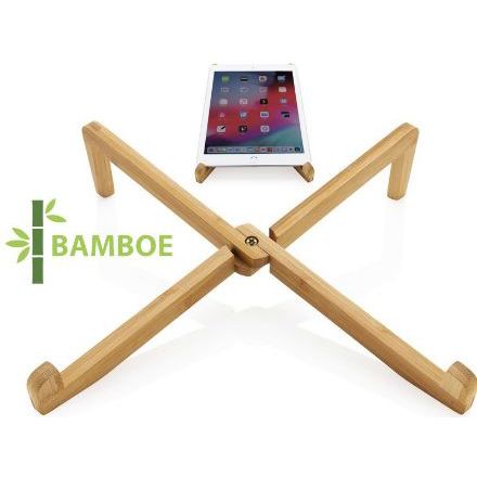 bamboe draagbare laptopstandaard
