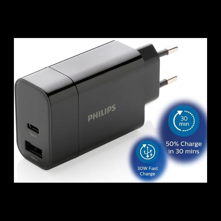philips 30w snellader met dual output en pd