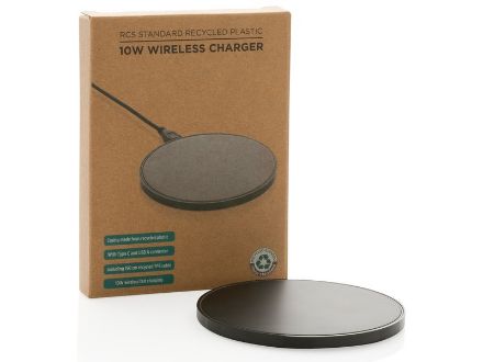 rcs standaard recycled plastic 10w draadloze lader