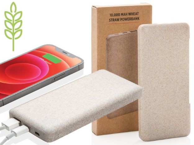 powerbank 10.000 mah van tarwevezel