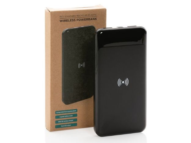 rcs recycled plastic 8.000 mah wireless powerbank