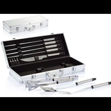 12-delige aluminium barbecue set