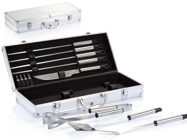 12-delige aluminium barbecue set