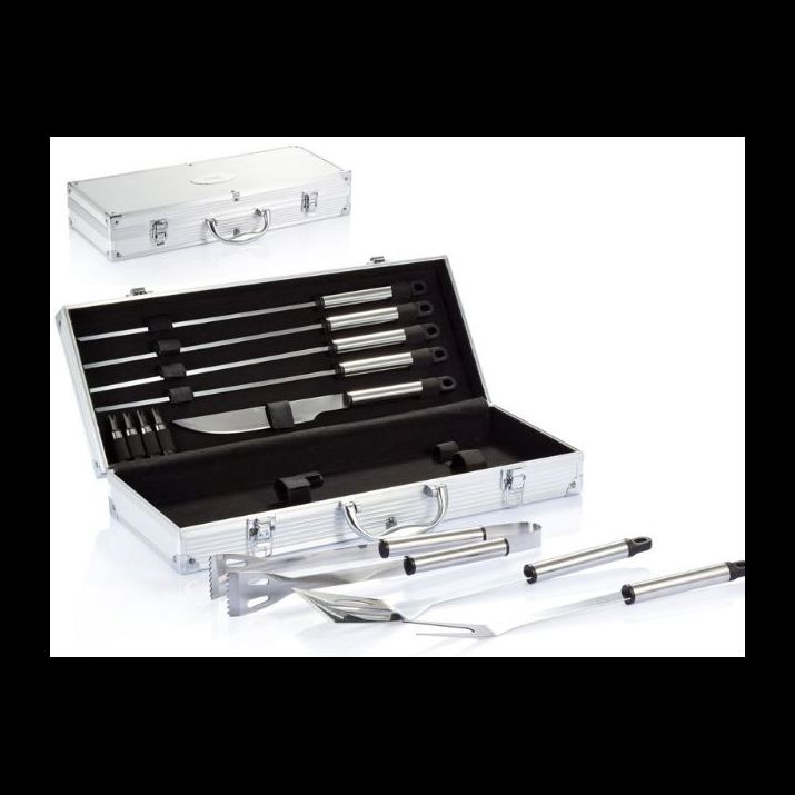 12-delige aluminium barbecue set