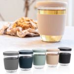 ukiyo borosilicaat glas siliconen deksel 360 ml