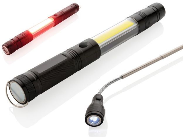 uitschuifbare zaklamp met cob