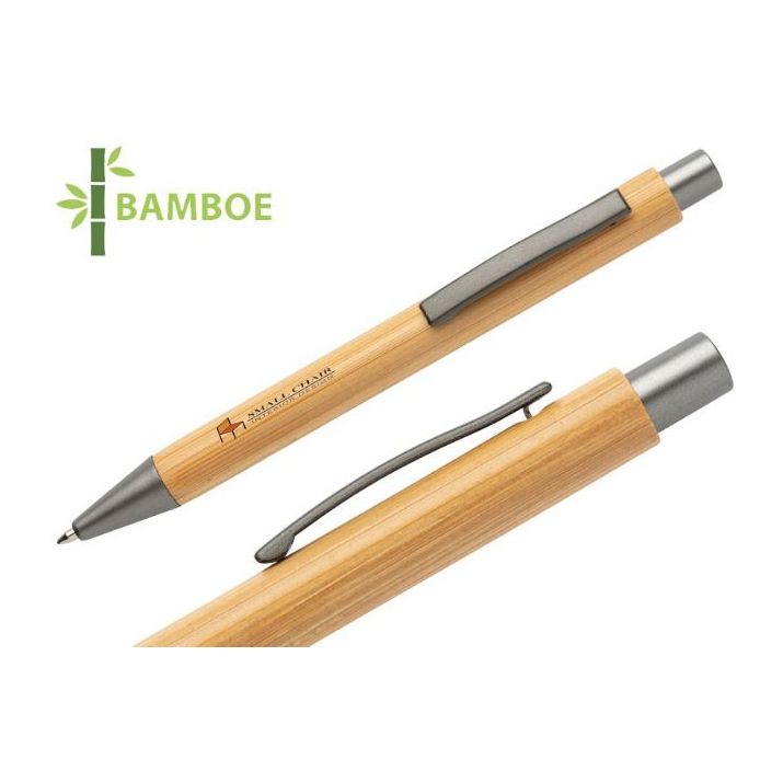 slim design bamboe pen blauwschrijvend