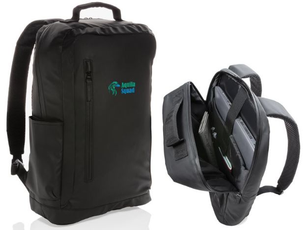 fashion black pvc vrije 15.6 inch laptop rugtas