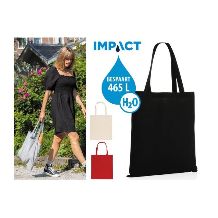 impact aware™ recycled katoenen draagtas