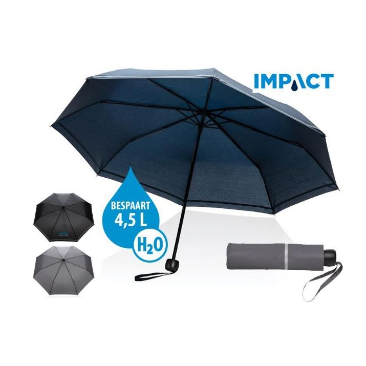 20.5 inch impact aware rpet mini paraplu lind