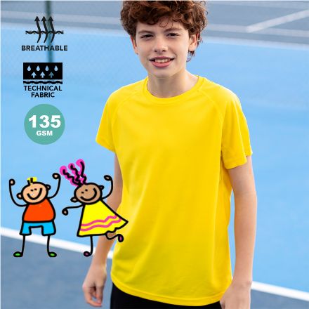 kinder t-shirt polyester 135 gr/m2 4-5,6-8,10-12