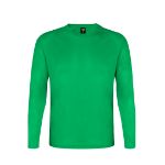 t-shirt lange mouwen heren 100% polyester - groen