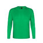 t-shirt lange mouwen heren 100% polyester - groen