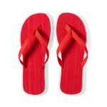 slippers solarflat in de maten 36/38 en 42/44 - rood