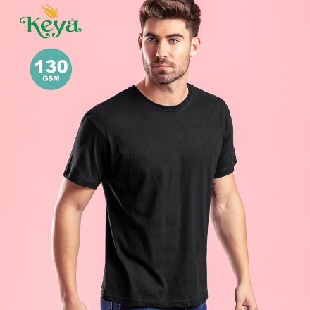 volwassene t-shirt katoen 130 gr. maten s tot xxl