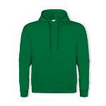 hooded sweater katoen en polyester - groen