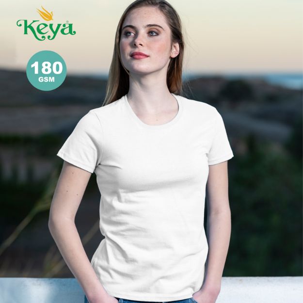 dames t-shirt 100% katoen 180 gr.