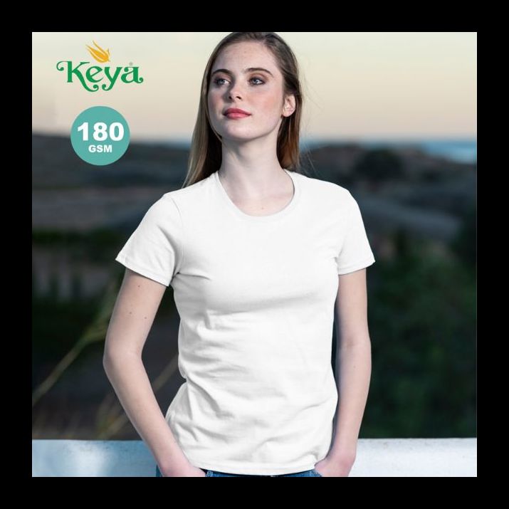 dames t-shirt 100% katoen 180 gr.