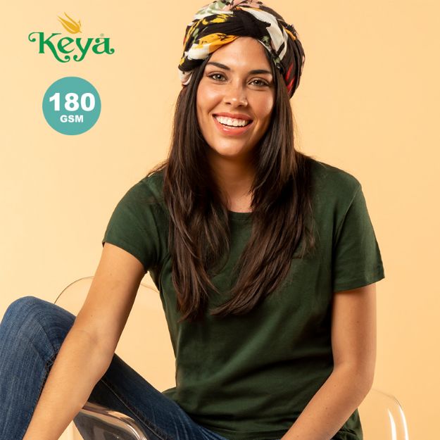 dames t-shirt katoen 180 gr. maten:s tot xxl