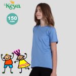 kinder t-shirt katoen 150 gr. maten: 5-6/10-11 jr