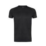 t-shirt polyester 135 gr. ademend s-xxl - zwart