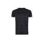 kinder t-shirt polyester 135 gr maten:4-5/10-12 - zwart
