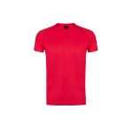 kinder t-shirt polyester 135 gr maten:4-5/10-12 - rood