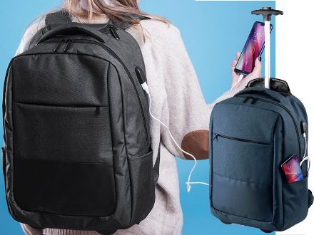 trolley laptoptas 15 inch, met usb verbinding